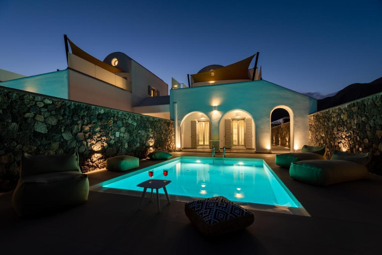 Modern Dome Homes Of Santorini Perissa  Buitenkant foto