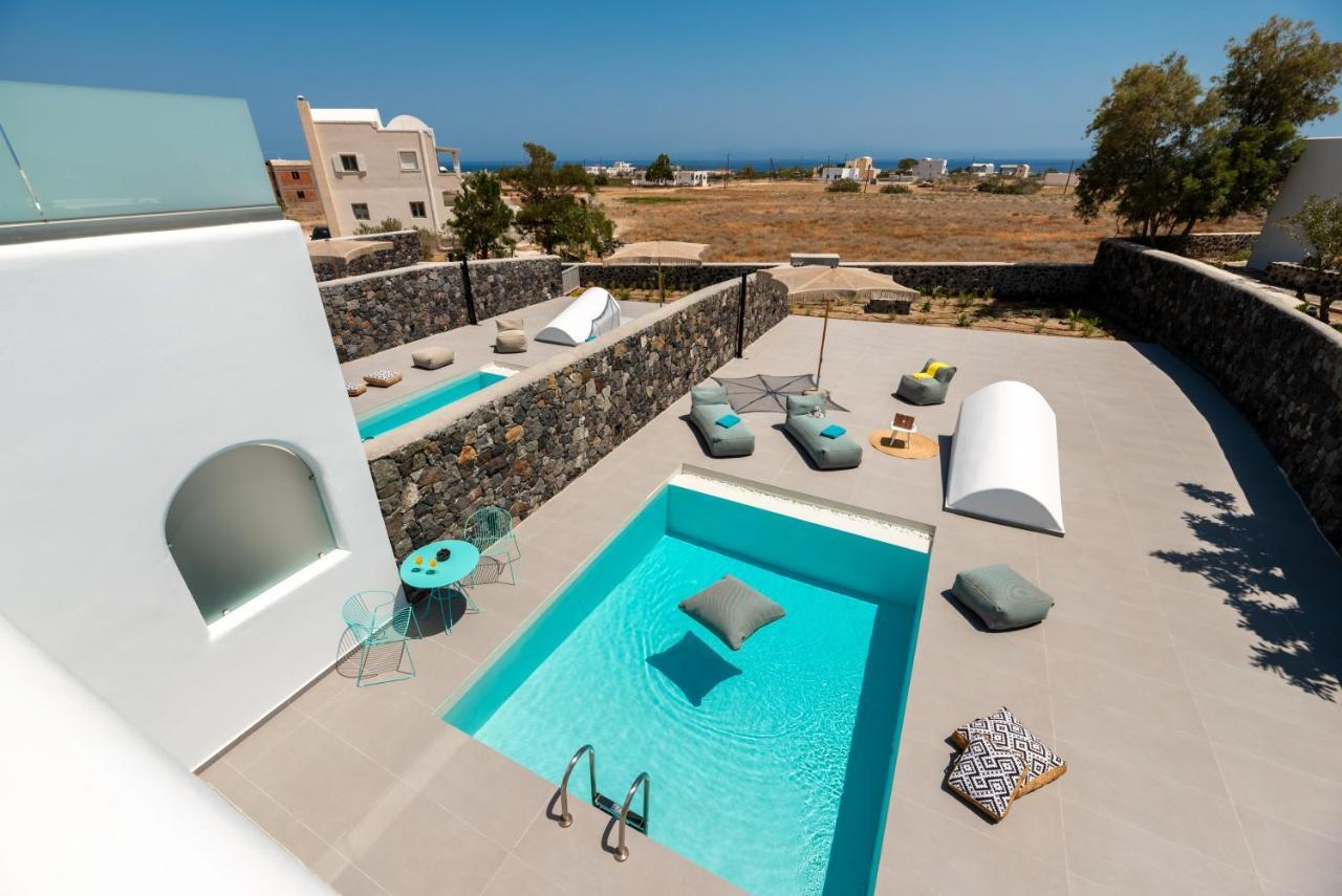 Modern Dome Homes Of Santorini Perissa  Buitenkant foto