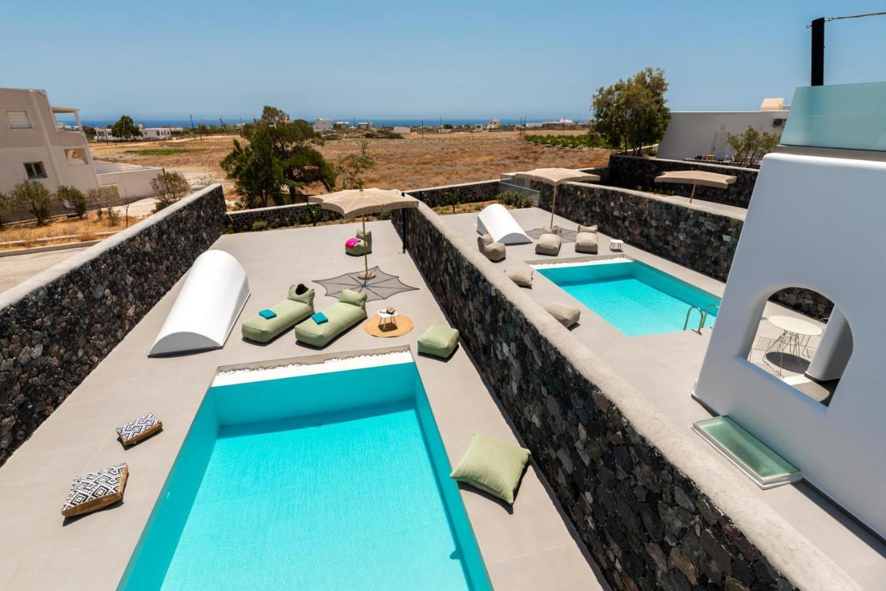 Modern Dome Homes Of Santorini Perissa  Buitenkant foto